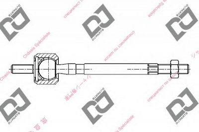 DJ PARTS dr1267 -  Осевой шарнир, рулевая тяга